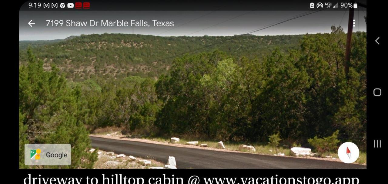 Entire 2Br 2Ba Hilltop View Home Sleeps 7 Pets 4 Acres Jacuzzi Central Ac Kingbeds Free Wifi-Parking Kitchen Washerdryer Starry Terrace Two Sunset Dining Patios Grill Stovetop Oven Fridge Onsitewoodedhiking Wildlife Coveredpatio4Pets & Birds Singing! Marble Falls Buitenkant foto